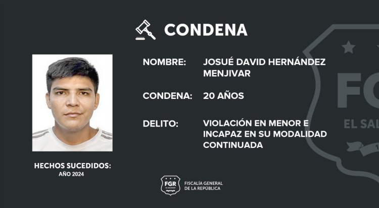 Condenado a 28 años de prisión por abusar de un menor de edad